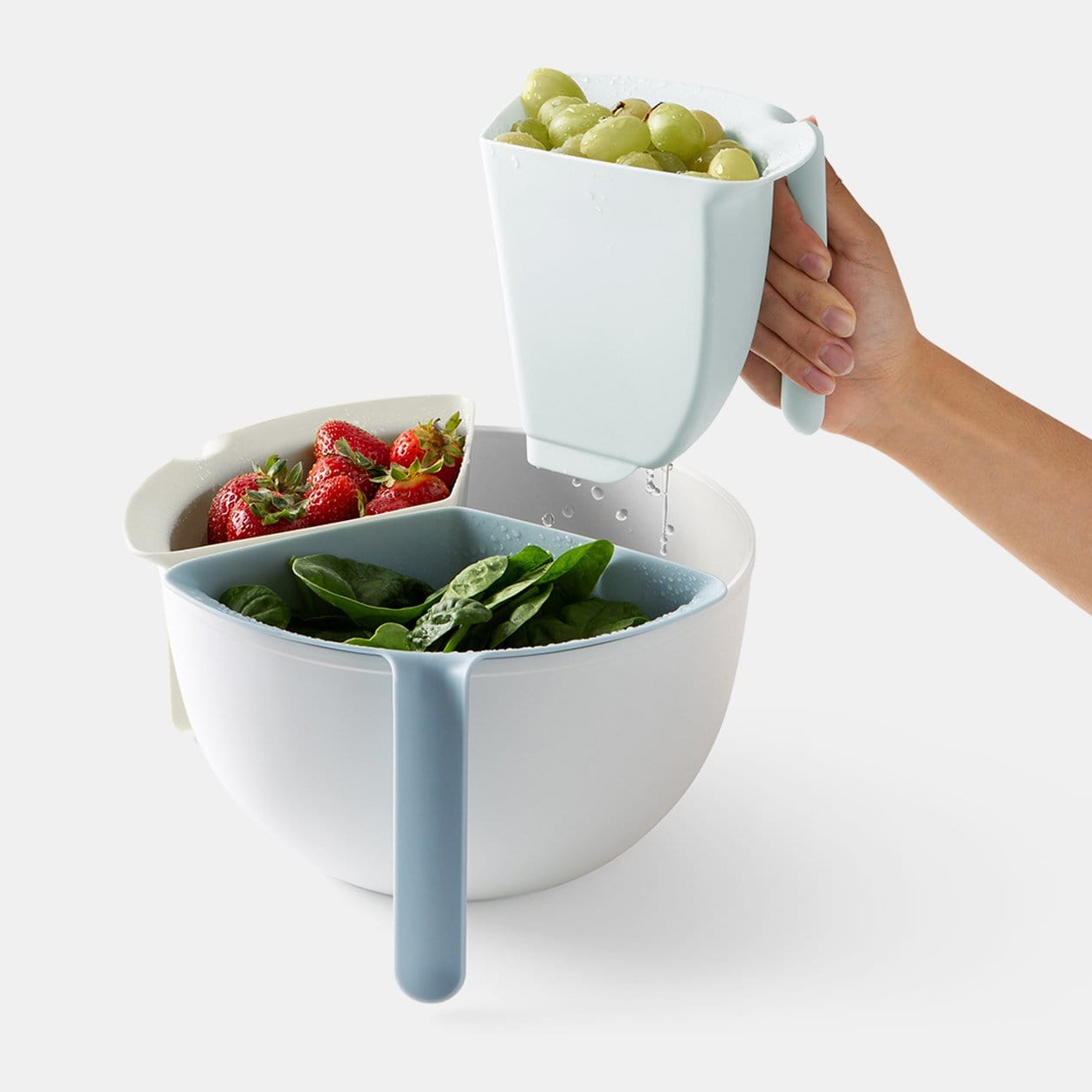 Chef'n Fruit & Vegetable Prep 3-in-1 Prep Colander