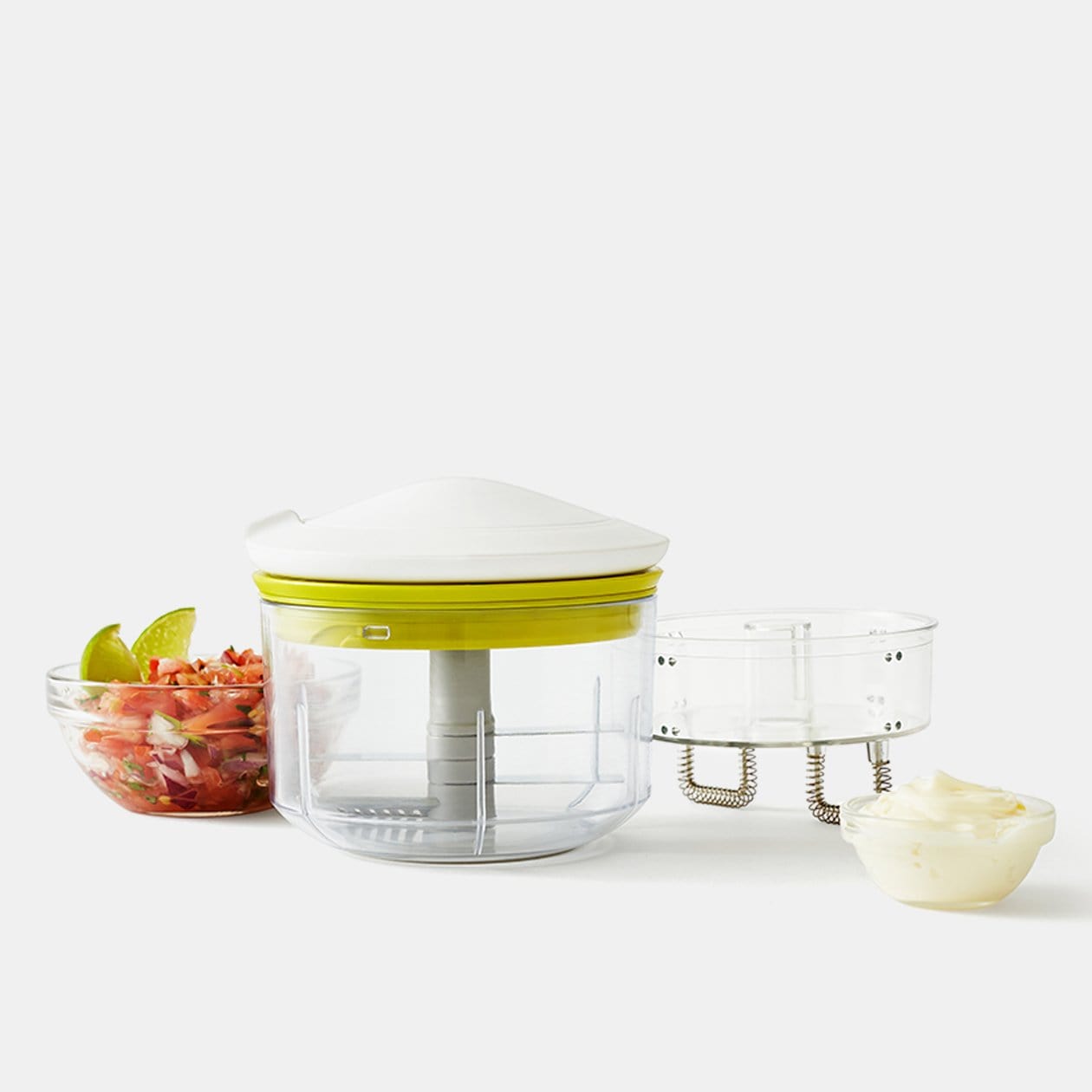 Chef'n Fruit & Vegetable Prep VeggiChop Plus Hand-Powered Food Processor